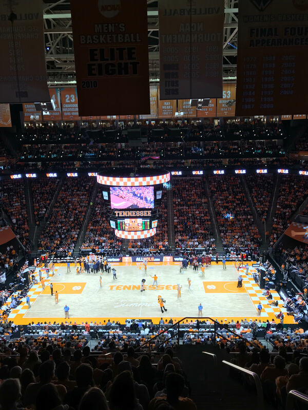 Knoxville Thompson Boling Arena Seating Chart